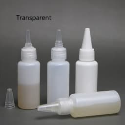 10Pcs 30-100ml Empty Plastic Glue Bottles PE Material with Screw Lids Squeeze Liquid Drop Bottles For Ink Oil Pigment Container