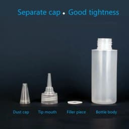 10Pcs 30-100ml Empty Plastic Glue Bottles PE Material with Screw Lids Squeeze Liquid Drop Bottles For Ink Oil Pigment Container