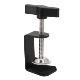Table Mount Clamp Clamp Home Office Shop C-shaped Design Silicone Pad Stable Metal Base 5cm Height Securely Mount