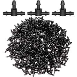 10-1000PCS Garden Water Connector Drip Irrigation for 1/4'' Tubing Hose Accessories Joint Barbed Tees Cross Eng Plug Adaptors