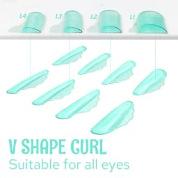 Libeauty V Curl Glue Free Silicone Eyelash Perm Pads Super Sticky Lash Lift Shield Lifting 3D Eyelash Curler Accessories Tools