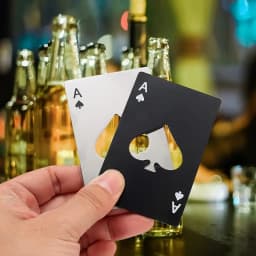 10pcs Poker Card Bottle Opener Ace of Spades Bottle Opener for Wallet and Pocket Metal Beer Opener Wedding Favors for Guests
