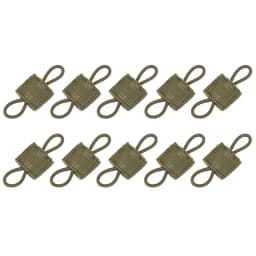10pcs MOLLE Elastic Nylon Webbing Ribbon Buckle Outdoor Hiking Hunting Backpack Vest PTT Antenna Stick Pipe Binding Retainer