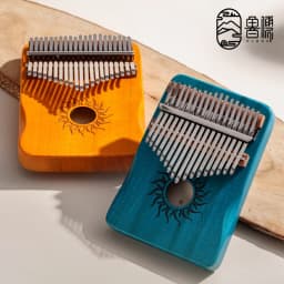 Hluru 17 21 Keys Kalimba Finger Piano Kalimba Thumb Piano Keyboard Musical Instrument Mbira for Beginner Music Lover Gifts