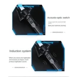 2pcs 2 in 1 Laser Sword Red and Blue Double Swords Role Playing Glowing Weapons Holiday Party Photo Props Kids Toy Gifts