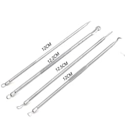 4Pcs Blackhead Remover Acne Needle Facial Cleansing Acne Extractor Remove Blackhead Pores Cleaning Tools