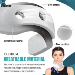 Adjustable Neck Support Cervical Pillow Neck Brace Cervical Traction Collar for Airplane Travel Sleeping Support Pad