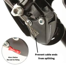 100PCS Bike Shift Brake Cable End Caps MTB Road Bike Shift Brake Inner Cable End Cap Aluminum Alloy End Cap Derailleur Wire Tips
