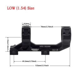 Tactical GEISSELE Automatics M4 M16 Ar15 Optic Scope Mount 25.4mm/30mm QD Rings Optical Bubble Level For 20mm Picatinny Rail