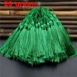 Mixed 100Pcs 13cm/5 Inch Silky Floss Bookmark Tassels Hanging Spike Rope Crafts For Jewelry Making DIY Craft Accessory