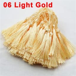 Mixed 100Pcs 13cm/5 Inch Silky Floss Bookmark Tassels Hanging Spike Rope Crafts For Jewelry Making DIY Craft Accessory