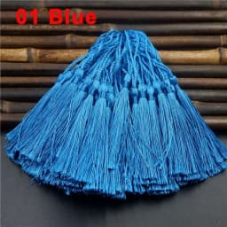 Mixed 100Pcs 13cm/5 Inch Silky Floss Bookmark Tassels Hanging Spike Rope Crafts For Jewelry Making DIY Craft Accessory