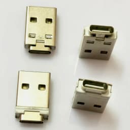 3/5/10PCS Type-C Female to Double-sided USB Am Male Connector 2.0 Charging Version Adapter with PCB Board Inside