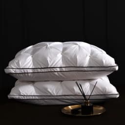 95% Goose Down Pillow White Cotton PillowCover Rectangle Bedroom Sleep 5-Star Hotel Pillow Low-Mid-high Pillows for Sleeping