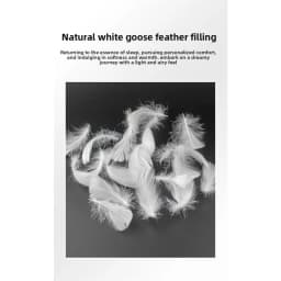 95% Goose Down Pillow White Cotton PillowCover Rectangle Bedroom Sleep 5-Star Hotel Pillow Low-Mid-high Pillows for Sleeping