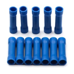 100PCS Red/Blue/Yellow Butt Connectors Crimp 12-10/ 22-16 AWG Butt Connector Fully Insulated PVC Wire Butt Splice Connectors
