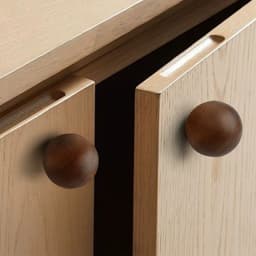 Natural Solid Wood Cabinet Handles Nordic Kitchen Drawer Pulls Walnut Durable Round Wooden Knobs Furniture Handle