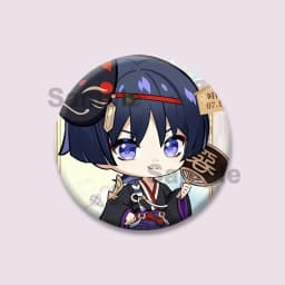 Popular Game Figure Wanderer Badges Genshin Impact Round Brooches Cartoon Cosplay Lapel Pins Backpacks Bag Accessories Fan Gifts