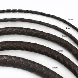 5Meters PU Leather Braided Cord 3-10mm Round Rope DIY Jewelry Making Keychain Bracelet Craft Supplies Black Coffee Macrame