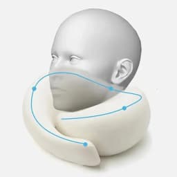 Portable Adjustable Travel Neck Pillow Memory Foam U-shaped Pillow Snail Style Travel Neck Support Soft Noon Break Sleep Pillow
