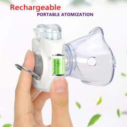 Mini Portable Nebulizer Handheld Inhaler Ultrasonic Nebulizer Medical Grade Atomizer Kids Adult for Cough Asthma