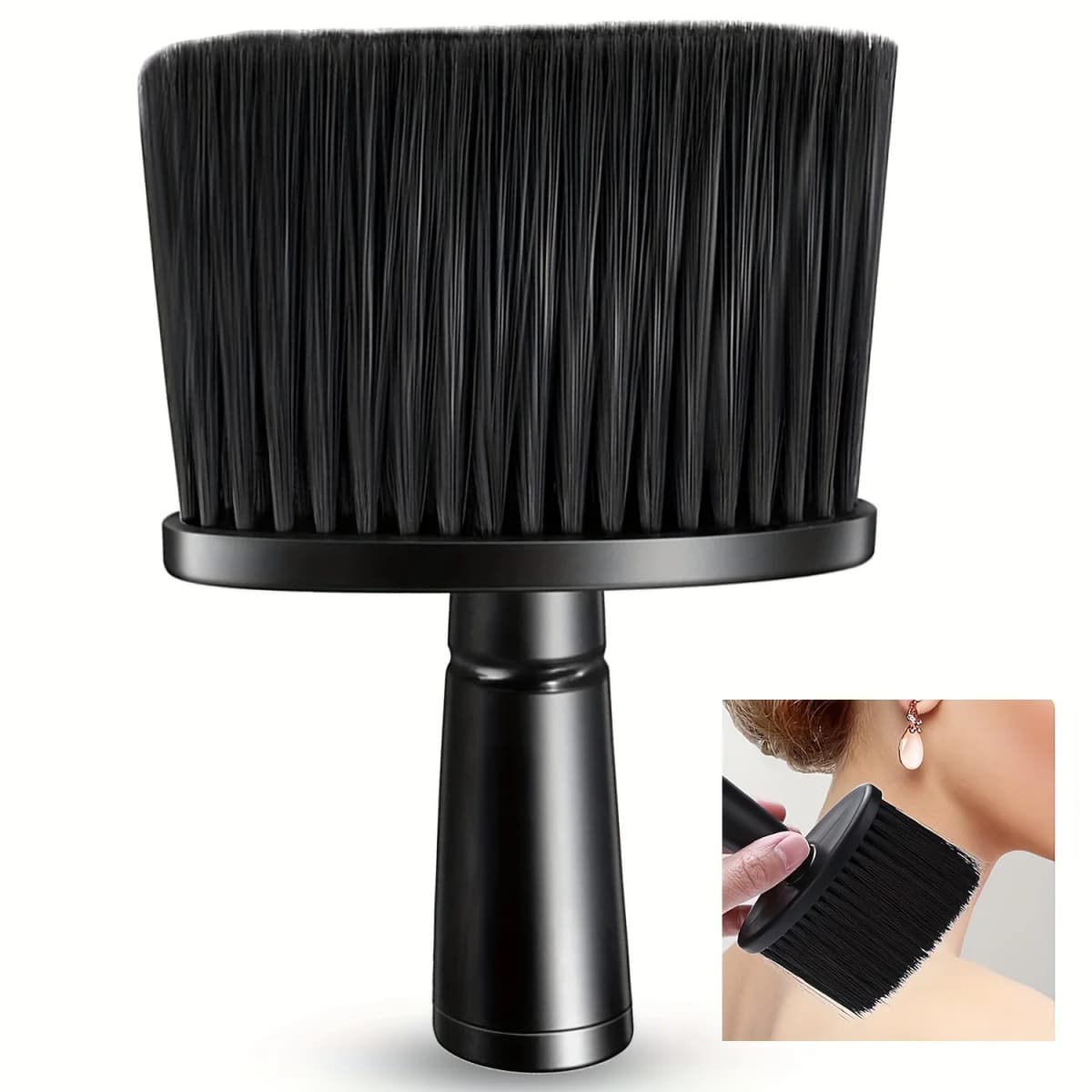 Soft Hair Cutting Neck Dust Removal Brush, Perfect for Cleaning Hair on the Neck and Ears, Hair Styling Accessories