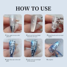 Round Multi-Functional Nail Magnetic Bead Powerful Magnet Cube Stones for Water Wave Ripple Cat's Eye Design Manicure Tools