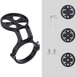 Bike Handlebar Computer Holder Aluminum Alloy Road Bike Code Meter Fixing Base Lightweight for Garmin/Wahoo/Bryton/XOSS/IGPSPORT