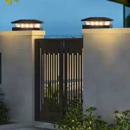 Solar Post Cap Lights Outdoor Waterproof LED Deck Lights With 2 Color Modes 4x4 Fence Posts Light For Patio Garden Yard Decor