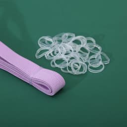High Elasticity Transparent Silicone Rubber Band Mini Rubber Bands Soft Elastic Bands for DIY Kid Hair Braids Hair