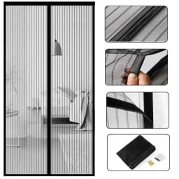 Magnetic Mosquito Net Door Curtain - Auto Closing, Summer Insect Proof for Living Room & Bedroom