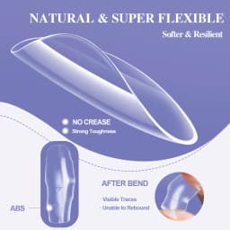 160/320pcs False Nails Full Cover Press-On Nails Coffin Stiletto Soft Gel False Nails Pieces for DIY Nail Extension salon tools