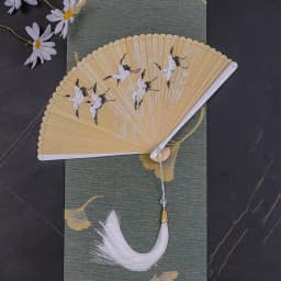 Chinese Style Japanese Classical Folding Fan Black Portable Women's Folding Fan Exquisite Ancient Style Bamboo Fan