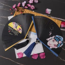 Chinese Style Japanese Classical Folding Fan Black Portable Women's Folding Fan Exquisite Ancient Style Bamboo Fan