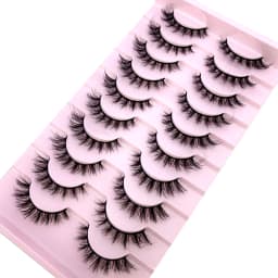 5 Pairs Mink Eyelashes False Eyelash Natural/Thick Long Eye Lashes Soft Fluffy Wispy 3D Lashes Eyelash Extension Makeup Tools