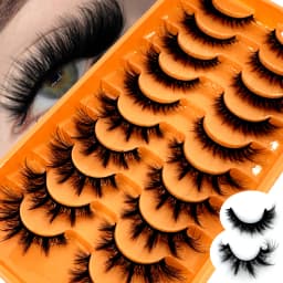 5 Pairs Mink Eyelashes False Eyelash Natural/Thick Long Eye Lashes Soft Fluffy Wispy 3D Lashes Eyelash Extension Makeup Tools