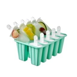 Premium BPA-Free Silicone Popsicle Molds with 6/10 Reusable Sticks - Easy Release Homemade Ice Pop Maker for Kids & Family