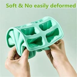 Premium BPA-Free Silicone Popsicle Molds with 6/10 Reusable Sticks - Easy Release Homemade Ice Pop Maker for Kids & Family