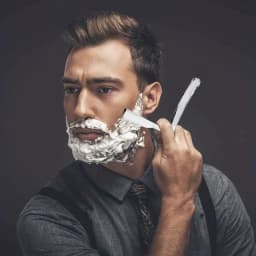 Stainless Steel Foldable Manual Razor | 10-Pack Replacement Blades | Men's Grooming Essential for Smooth & Close Shave