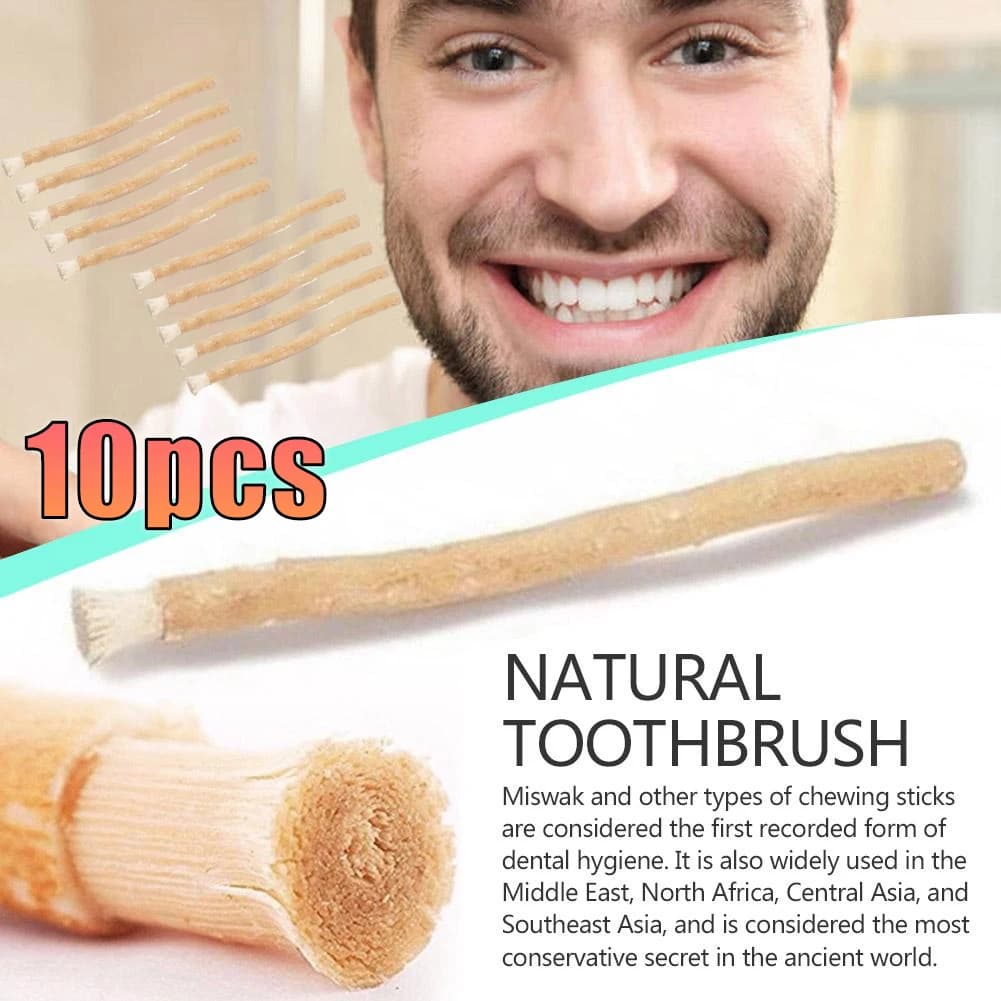 Miswak Siwak Natural Toothbrush Manual Teeth Whitener Soft Travel Misvak Traditional Arak Miswaak For Healthy Gums Teeth