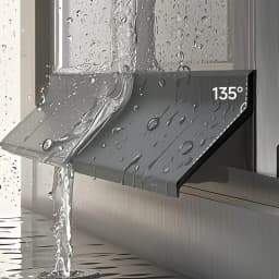 1m Home Window Water Blocking Bar Sliding Window Rain Weatherstrip Balcony Insulation Windproof Sealing Strip Flashing Board