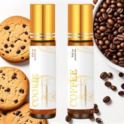 2PC/1PC Cookie Coffee Fragrance Oils Roller 10ml Car Diffusers Oil For Comfort & Humidifier Sweet Baked Scent Gifts