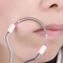1PCFacial Epilator for Women, Remove Unwanted Hair on Upper Lip, Chin, Face, Portable Handheld Spring Roller Epilator for Smooth