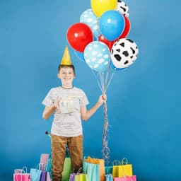 67pc Blue Yellow Red Balloon Arch Kit Boys' Birthday Shower Decor Story Theme Cloud Cow Printing Balloon Birthday Party Supplies