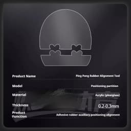 Professional Ping Pong Paddle Assembly Tool Easy to Use Rubber Alignment Guide for Table Tennis Racket Quick Positioning Tools