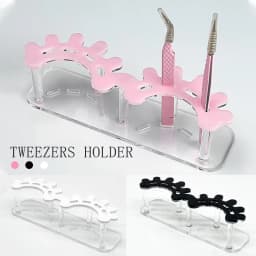 Acrylic Eyelash Tweezers Storage Rack Tweezer Organizer Holder Stand Eyelash Extension Tools Makeup Beauty Shelf 8 Holes