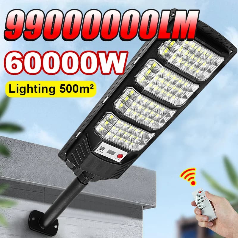 99000000LM 60000W Solar LED Outdoor Lighting Motion Sensor Super Bright Wall Lamp Waterproof Solar Light For Garden Street Patio
