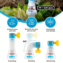 360 Degree Adjustable Kitchen Sink Faucet Extender Multi Color Tap Water Filter with Sediment Balls Bio Filter UV Sterilizer