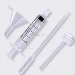 Bulk Pack 5/10/20/50/100PCS 5ML Black Glass Spray Bottles with 4 Essential Accessories - Dropper Funnel Dispenser Syringe