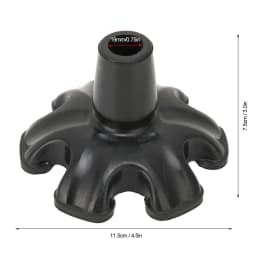 Cane Tips 6 Pillar Design Nonslip Rubber 19mm Crutch Tips with for Walking Stick Shooting Stick Rubber Tips for Canes